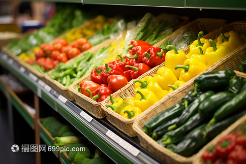 市场新鲜蔬菜零售 健康生活的优选