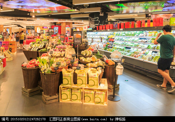 超市内景,零售百货,各行各业,摄影,汇图网www.huitu.com
